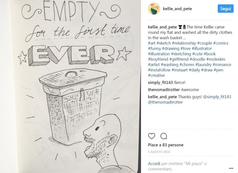 Un disegno al giorno per 5 anni: così il fumettista Duffield racconta il suo amore per Kellie