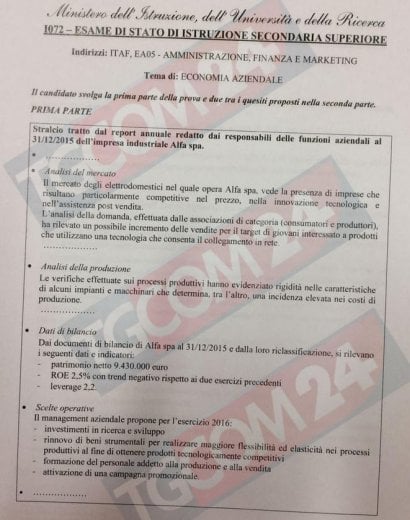 Maturità, seconda prova: le tracce - la Repubblica