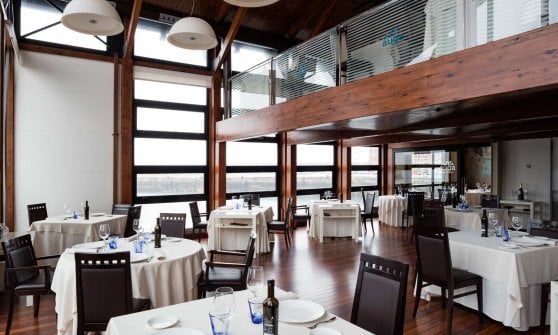 La sala del ristorante Auga