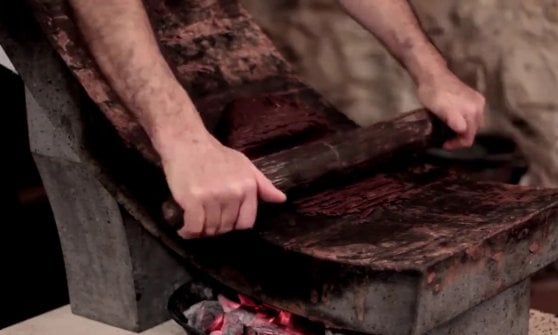 Uno spianatoio antico conservato al Museo del Cioccolato di Modica