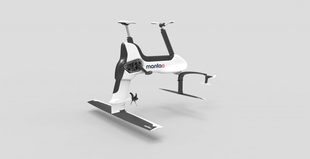 Hydrofoiler XE-1, pedalare sull'acqua: ecco la bici-aliscafo