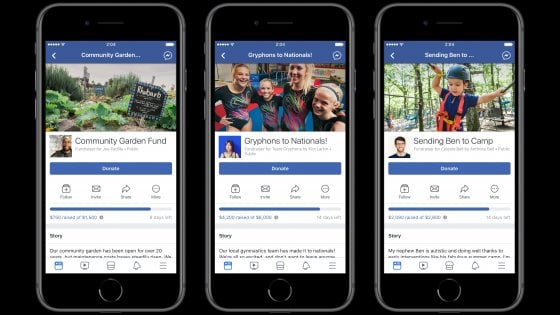 Facebook, nuovo tool per il fundraising: si potranno finanziare anche cause personali