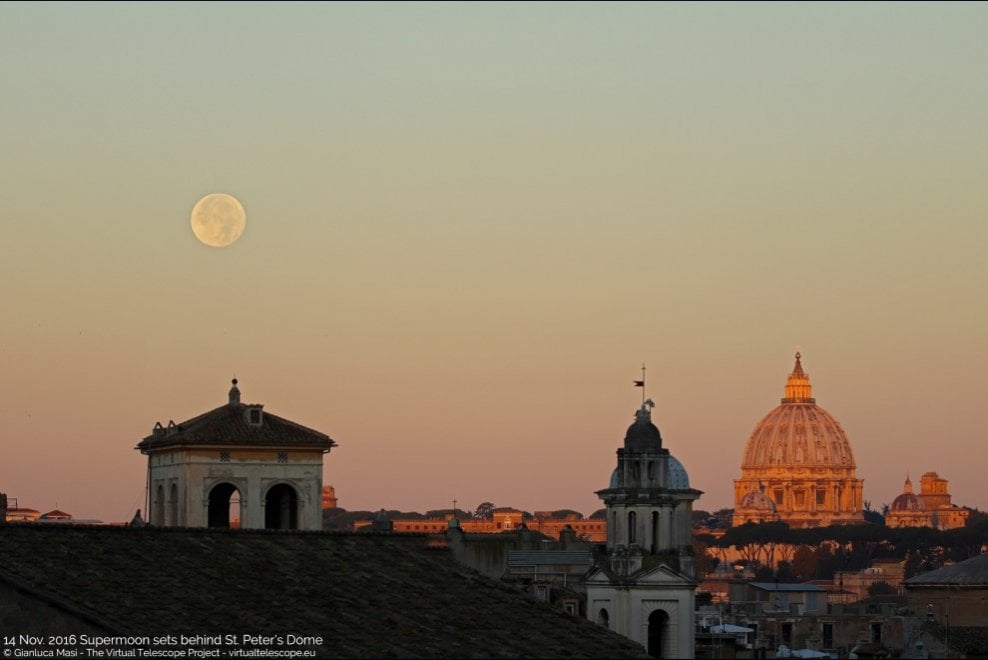La Superluna Sul Cielo Di Roma Repubblica it