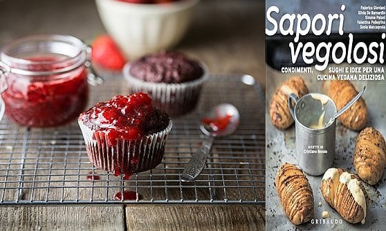 I Muffin cioccolato, barbabietola e crema di fragole di Sapori Vegolosi