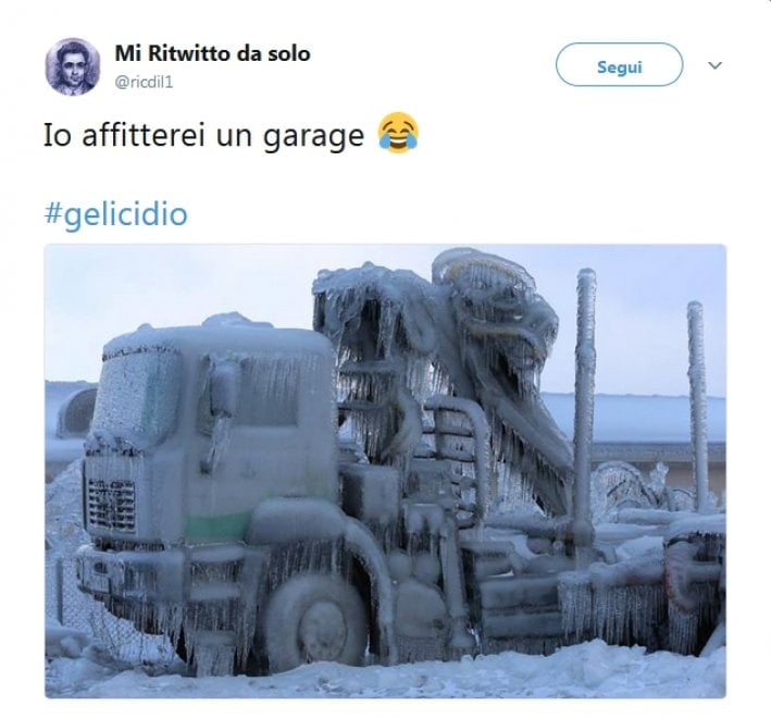 ''Gelicidio, ma cos'è?'', ironia su Twitter