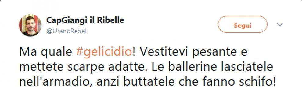 ''Gelicidio, ma cos'è?'', ironia su Twitter