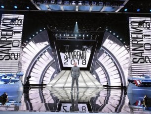 Sanremo 2018, la scenografia di Emanuela Trixie Zitkowsky come una "città del futuro"