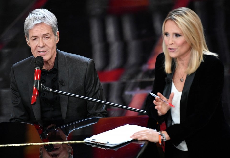 Sanremo 2018 Sul Palco Federica Sciarelli intervista Claudio 