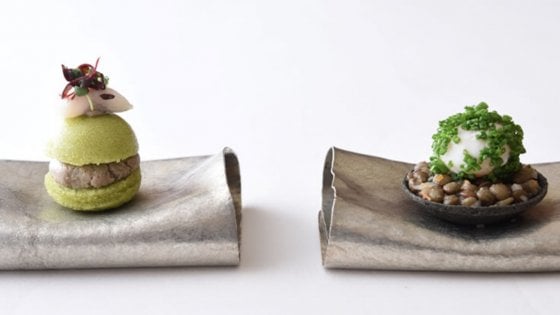 &nbsp;Macaron di pesce.&nbsp; Dall'Hommage, Tokyo