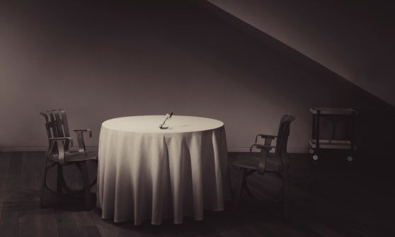 Un dettaglio della sala del Nerua