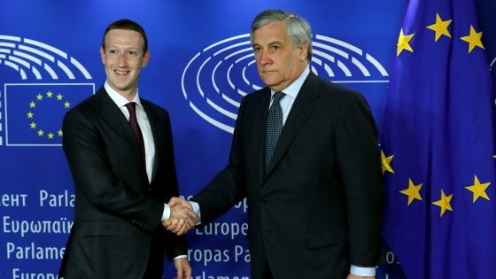 &nbsp;Mark Zuckerberg e Antonio Tajani