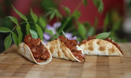 &nbsp;Mini tacos al rag&ugrave; di cervo