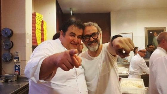 Gennaro Esposito, creatore di Festa a Vico, con Massimo Bottura