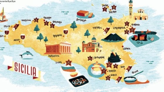 &nbsp;Mappa della Sicilia Gastronomica