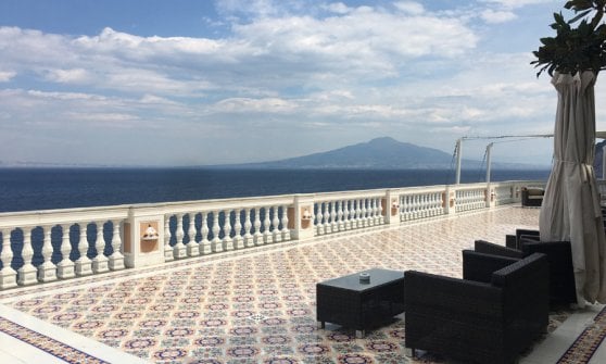 Il panorama dalla terrazza dell'Hotel Parco dei principi