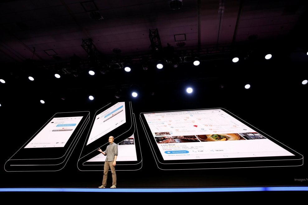 Samsung: ecco lo schermo pieghevole
