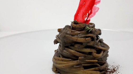 &nbsp;Linguine fegato di polpo e caff&egrave; monorigine dell'Honduras