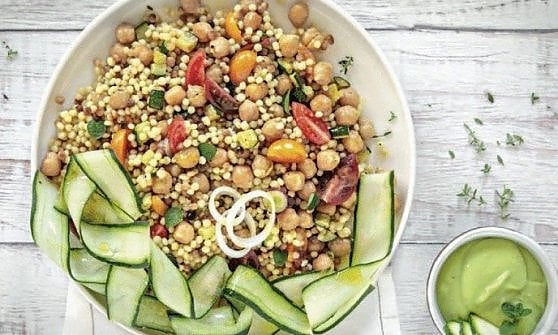 Insalata di zucchine novelle e fregola