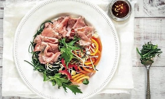Insalata di agretti e roastbeef 