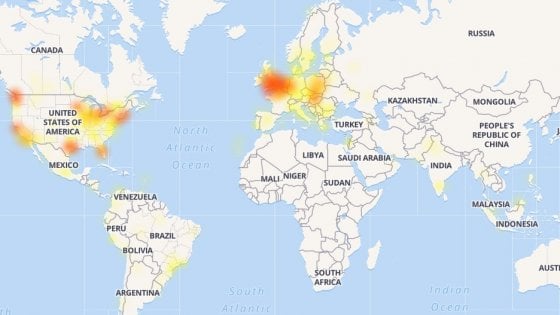 Facebook down, segnalazioni da molti utenti in tutto il mondo