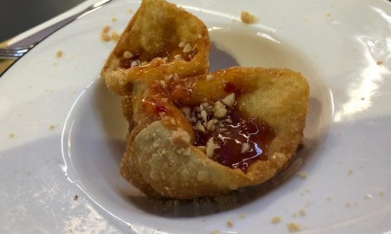 Involtino di ceci e patate rosse del ristorante Lamian bar