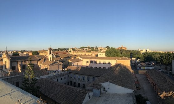 La vista dalla terrazza