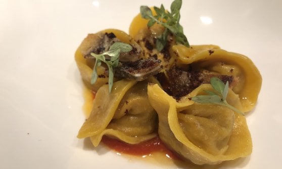 Tortelli maiale e peperoni