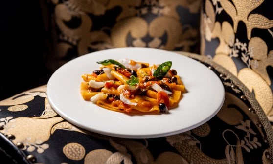Paccheri con baccal&agrave; al profumo di Mediterraneo