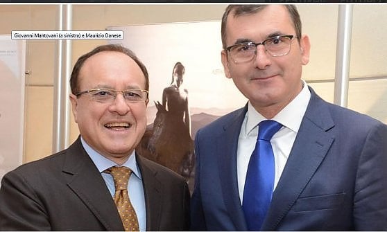 da sinistra, Giovanni Mantovani, direttore generale di Veronafiere Spa, e Maurizio Danese, presidente di Veronafiere Spa