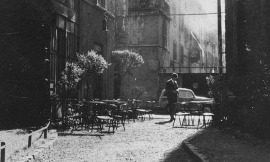 Una foto d'epoca del Bar Jamaica a Brera