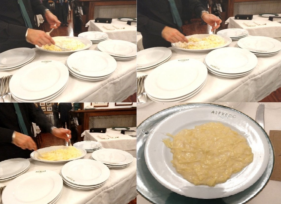 Preparazione Fettuccine alla Alfredo