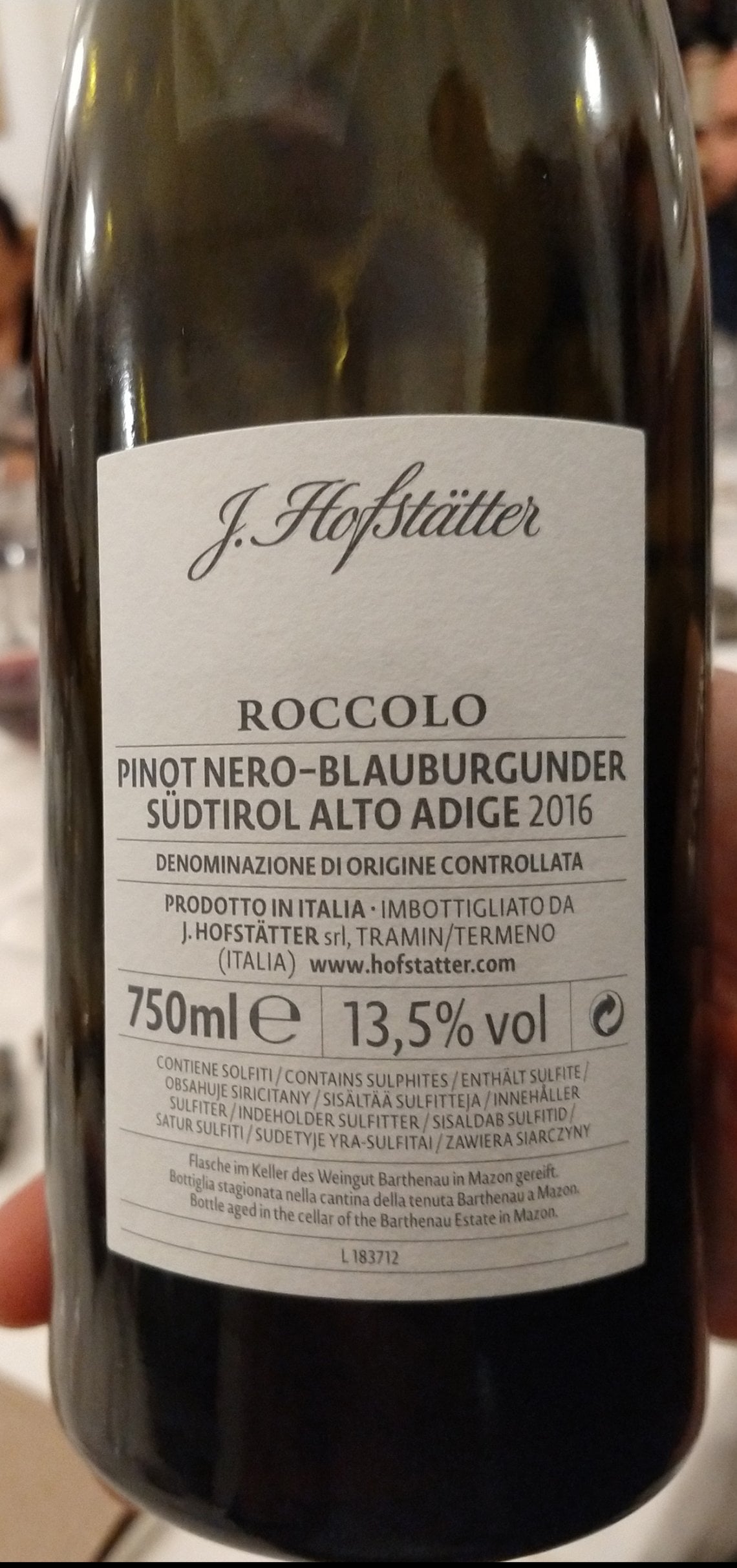 Pinot Nero Roccolo