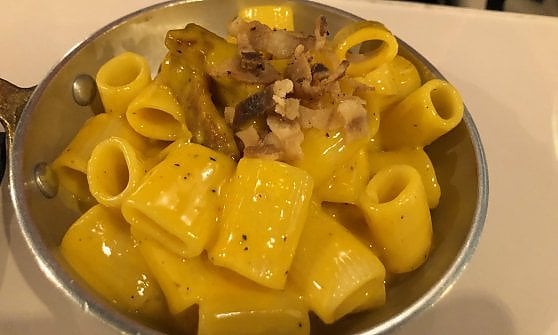 Le mezze maniche alla carbonara