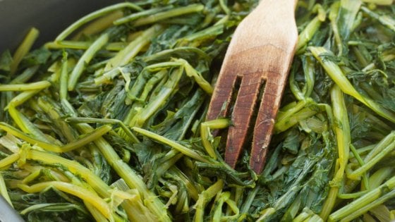 Il timballo cicoria al forno