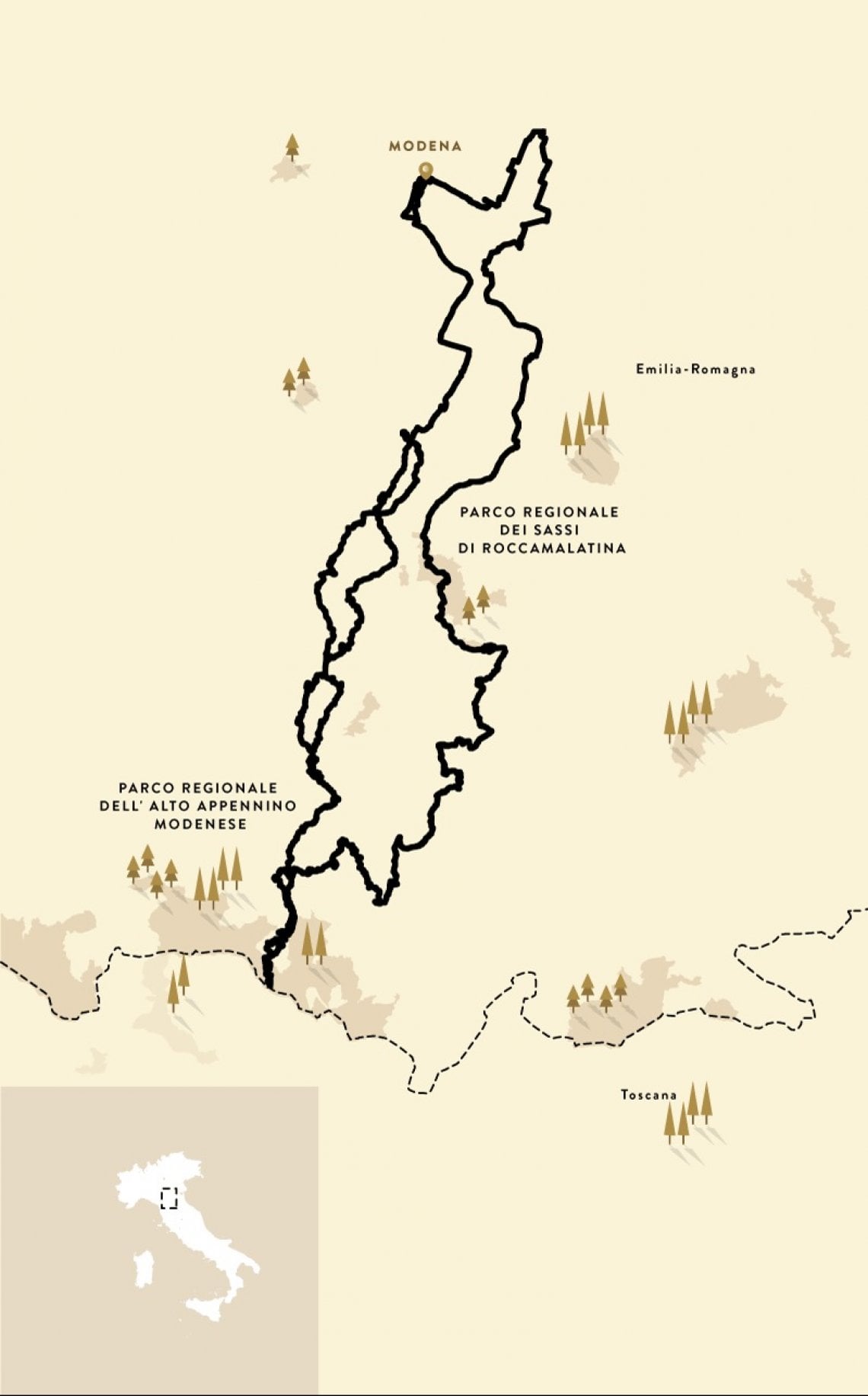 Via Romea Map La via Romea Nonantolana, sulle orme di Sant'Anselmo - la Repubblica