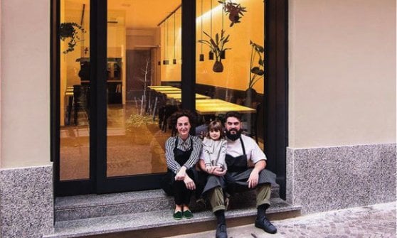 Mauro Enoch, la moglie Cecilia e la figlia&nbsp;