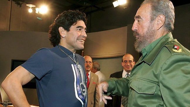 L'addio a Maradona nello stesso giorno dell'amico Fidel Castro