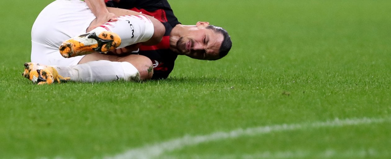 Zlatan Ibrahimovic a terra infortunato