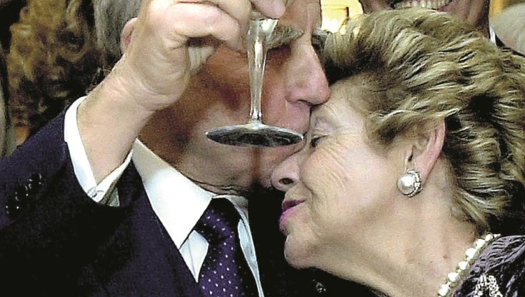 Franca Pilla con il marito Carlo Azeglio Ciampi (1920-2016)
