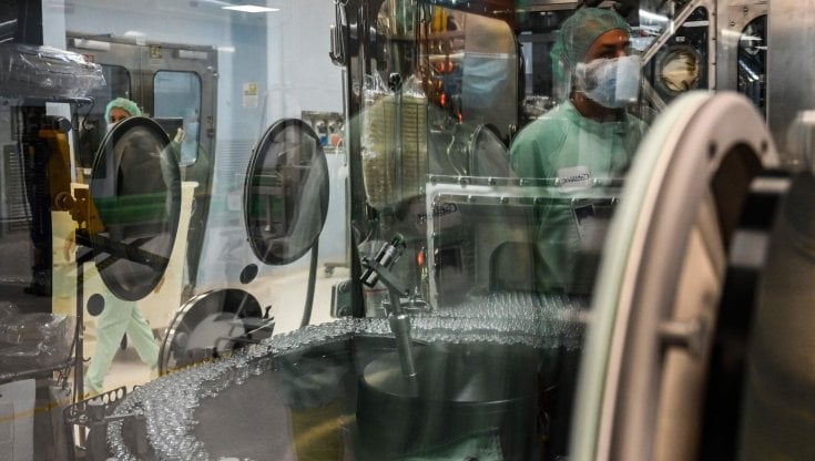 Il laboratorio Catalent di Anagni dove si produce il vaccino anti Covid-19 di Astra-Zeneca (Getty Images)