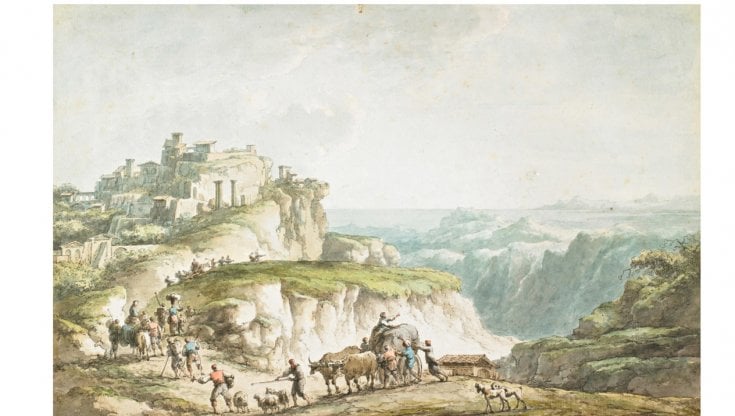 Una veduta settecentesca di Catanzaro nell&rsquo;incisione di Claude-Louis Ch&acirc;telet (Alamy / Ipa)