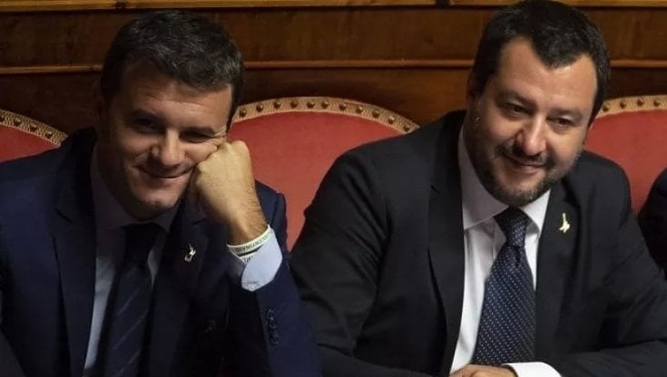 Gian Marco Centinaio e Matteo Salvini 
