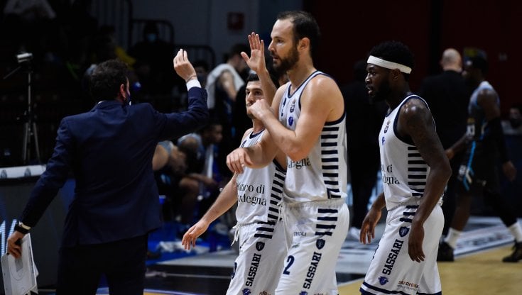 Miro Bilan, centro della Dinamo Sassari (foto Ciamillo-Castoria)