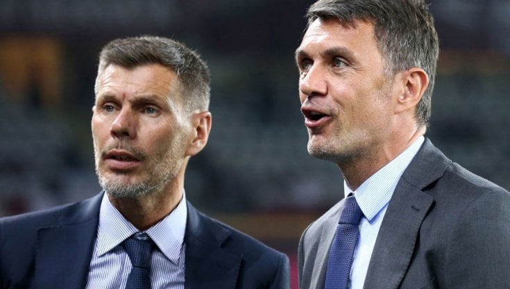 Zvonimir Boban con Paolo Maldini