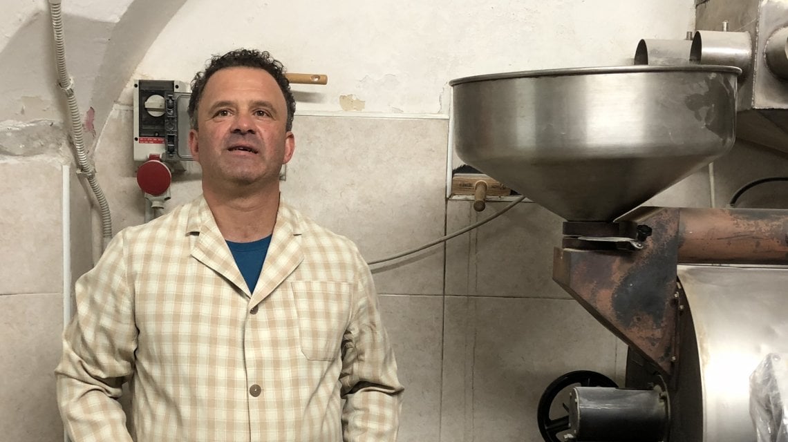Paolo Campanella nel suo laboratorio&nbsp;
