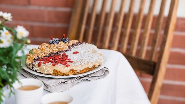 Una torta raw vegan