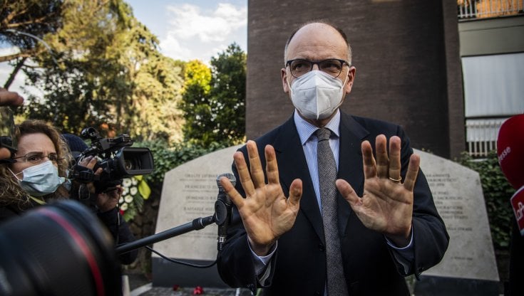 Il segretario del Pd, Enrico Letta