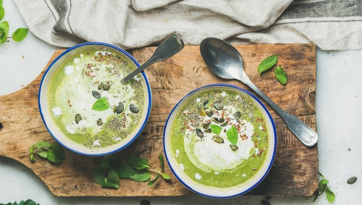 La zuppa di broccoli romani