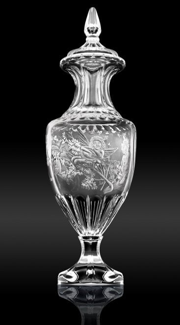 Leonardo Vaso In Vetro Casolare, Forma Increspata, Trasparente, 22x16x16 Cm, Per Fiori Freschi E Secchi, Elegante, Lavaggio A Mano