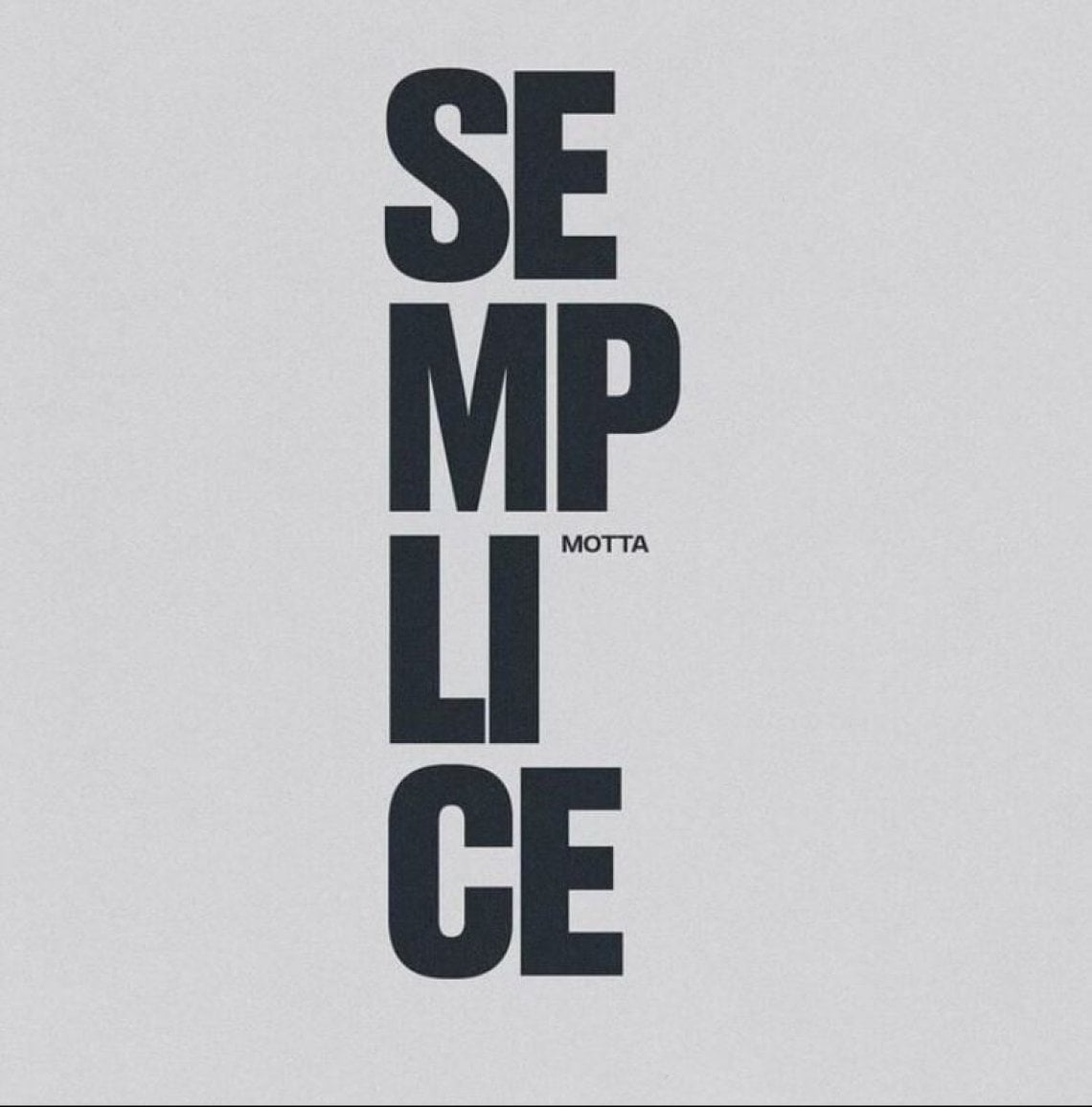 La copertina del nuovo disco, 'Semplice'